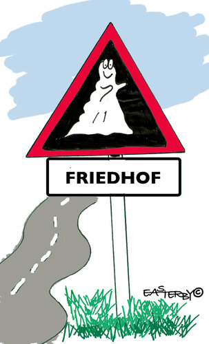 Cartoon: Road Signs 7D (medium) by EASTERBY tagged road,works,signs