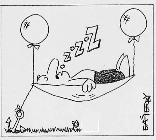 Cartoon: ZZZ HAMMOCK (medium) by EASTERBY tagged sleeping,snoring