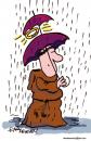 Cartoon: Holy Rain (small) by EASTERBY tagged rain monks umberellas
