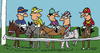 Cartoon: Horse Race (small) by EASTERBY tagged horse,racing,jockeys