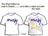 Cartoon: I PADdy T shirt (small) by EASTERBY tagged pad,shirts