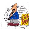 Cartoon: LIVE SHOW (small) by EASTERBY tagged musician beggar