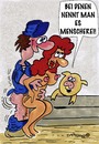 Cartoon: Menscherei!!! (small) by EASTERBY tagged farmer,lover,pigsty