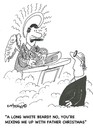 Cartoon: Mistaken identity (small) by EASTERBY tagged god,heaven,father,christmas