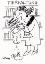 Cartoon: Read on and on (small) by EASTERBY tagged books,library,animaly
