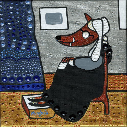 Cartoon: Big bad wolf (medium) by Munguia tagged james,mcneill,whistler,arrangement,in,gray,and,black,whistlers,mother,mom,mama,little,red,riding,hood