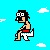 Cartoon: No voy en tren voy en avion (medium) by Munguia tagged charly,garcia,no,voy,en,tren,avion,pixel,art