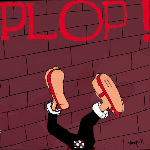 Cartoon: Plop! (medium) by Munguia tagged condorito,plop,kendrick,lamar,damn,album,cover,parodies,parody,spoof,version,fun,funny,rap,hip,hop