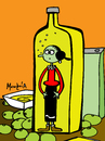 Cartoon: olive oil (small) by Munguia tagged popeye,olive,oil,cartoon,king,featuring,munguia,costa,rica