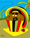 Cartoon: Ragga Muffin (small) by Munguia tagged ragga,muffin,cake,reggae,roots,moffin,jamaica