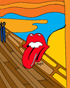 Cartoon: The Rolling Scream (small) by Munguia tagged scream munch munguia rolling stones toungue andy warhol logo