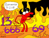 Cartoon: Welcome to the Club (small) by Munguia tagged 666,13,69,vatican,bad,wrong,number,devil,pisuicas,munguia,costa,rica,fire,fake,new,parody,hell