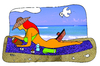 Cartoon: barco hundido (small) by Munguia tagged beach ship tong sea sinking sink girl woman sex rump back