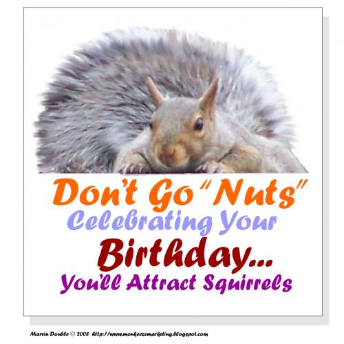Cartoon: Dont Go Nuts (medium) by mdouble tagged birthday,humor,cartoon,comic,funny,fun,social,network,ecard,