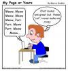 Cartoon: Cats online (small) by mdouble tagged humor humour cartoon joke silly gag funny animals pets internet chat chatting rooms room 