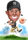 Cartoon: tiger woods (small) by Martin Hron tagged tiger,woods