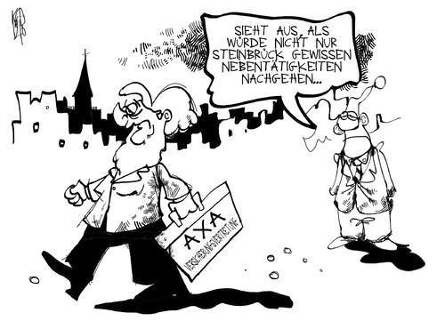 Cartoon: CDU und AXA (medium) by Kostas Koufogiorgos tagged cdu,axa,merkel,versicherung,rabatt,nebenjob,politik,michel,karikatur,kostas,koufogiorgos,cdu,axa,merkel,versicherung,rabatt,nebenjob,politik,michel,karikatur,kostas,koufogiorgos