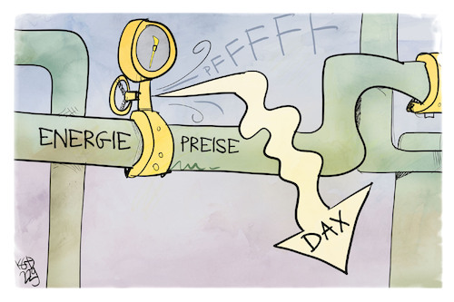 Cartoon: Druck auf dem Gaspreis (medium) by Kostas Koufogiorgos tagged karikatur,koufogiorgos,gas,gaskrise,ventil,dax,rezession,gaspreis,druck,karikatur,koufogiorgos,gas,gaskrise,ventil,dax,rezession,gaspreis,druck