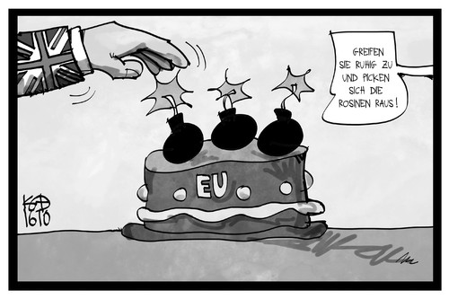 Cartoon: EU-Gipfel (medium) by Kostas Koufogiorgos tagged grossbritannien,brexit,gipfel,europa,eu,cartoon,illustration,koufogiorgos,karikatur,austritt,rosinenpickerei,explosiv,bombe,torte,karikatur,koufogiorgos,illustration,cartoon,eu,europa,gipfel,brexit,grossbritannien,torte,bombe,explosiv,rosinenpickerei,austritt
