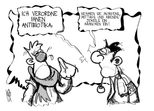 Hähnchen-Antibiotika