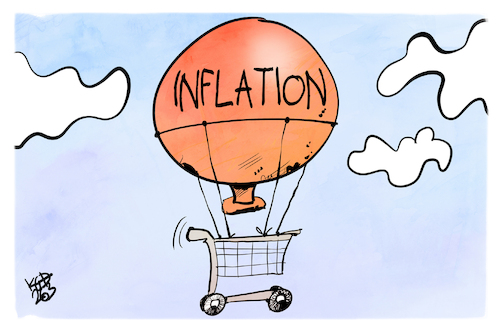 Cartoon: Inflation (medium) by Kostas Koufogiorgos tagged karikatur,koufogiorgos,inflation,einkaufswagen,ballon,kaufkraft,geld,karikatur,koufogiorgos,inflation,einkaufswagen,ballon,kaufkraft,geld