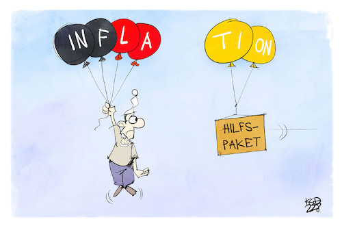 Cartoon: Inflation und Hilfspaket (medium) by Kostas Koufogiorgos tagged karikatur,koufogiorgos,inflation,hilfspaket,luft,entlastung,karikatur,koufogiorgos,inflation,hilfspaket,luft,entlastung