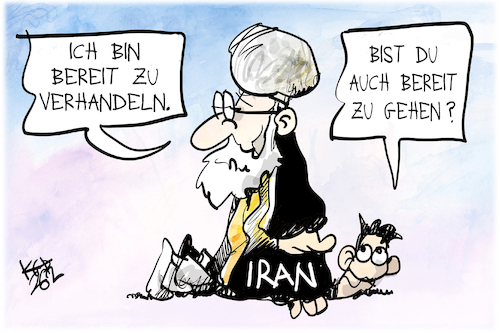 Cartoon: Iran (medium) by Kostas Koufogiorgos tagged karikatur,koufogiorgos,iran,verhandlung,karikatur,koufogiorgos,iran,verhandlung