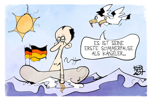 Merz macht Ferien