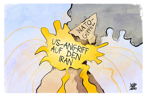 Cartoon: NATO-Gipfel (medium) by Kostas Koufogiorgos tagged karikatur,koufogiorgos,nato,gipfel,krieg,karikatur,koufogiorgos,nato,gipfel,krieg