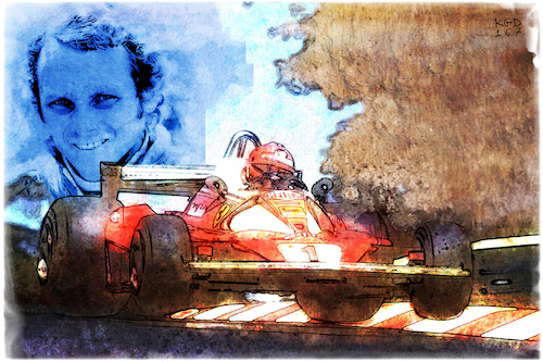 Cartoon: Niki Lauda (medium) by Kostas Koufogiorgos tagged karikatur,koufogiorgos,illustration,cartoon,niki,lauda,sport,rennsport,motorsport,formel,legende,sportler,karikatur,koufogiorgos,illustration,cartoon,niki,lauda,sport,rennsport,motorsport,formel,legende,sportler