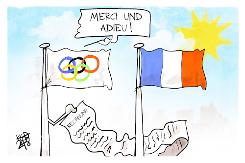 Cartoon: Olympische Rechnung (medium) by Kostas Koufogiorgos tagged karikatur,koufogiorgos,olympia,rechnung,geld,kosten,sport,karikatur,koufogiorgos,olympia,rechnung,geld,kosten,sport