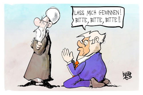 Cartoon: USA-Iran (medium) by Kostas Koufogiorgos tagged karikatur,koufogiorgos,usa,iran,trump,mullah,sieg,niederlage,karikatur,koufogiorgos,usa,iran,trump,mullah,sieg,niederlage