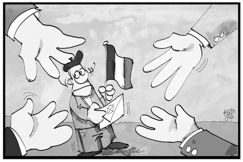 Cartoon: Wahl in Frankreich (medium) by Kostas Koufogiorgos tagged karikatur,koufogiorgos,illustration,cartoon,wahl,frankreich,stimme,wähler,demokratie,karikatur,koufogiorgos,illustration,cartoon,wahl,frankreich,stimme,wähler,demokratie