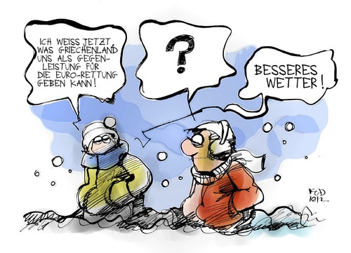 Wetter und die Euro-Krise