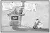 Cartoon: AfD-Prüfung (small) by Kostas Koufogiorgos tagged karikatur,koufogiorgos,illustration,cartoon,afd,partei,prüfung,verfassungsschutz,prüfer,demokratie,überwachung