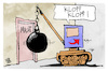 Cartoon: AfD (small) by Kostas Koufogiorgos tagged karikatur,koufogiorgos,afd,macht,abrissbirne,anklopfen,zerstörung