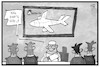 Cartoon: Air Berlin wird aufgeteilt (small) by Kostas Koufogiorgos tagged karikatur,koufogiorgos,illustration,cartoon,air,berlin,fluggesellschaft,fluglinie,condor,easyjet,tuifly,lufthansa,schlachter,metzger,verkauf,zerschlagung,kunde,wirtschaft,insolvenz