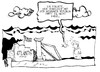 Cartoon: Atlantis (small) by Kostas Koufogiorgos tagged weimarer,republik,samaras,griechenland,euro,schulden,krise,pleite,atlantis,meer,untergang,karikatur,kostas,koufogiorgos
