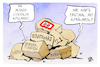Cartoon: Bahn-Trümmer (small) by Kostas Koufogiorgos tagged karikatur,koufogiorgos,bahn,palla,aufklärung,stuttgart,kosten,infrastruktur,trümmer,aufräumen
