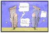 Cartoon: Banker und Politiker (small) by Kostas Koufogiorgos tagged karikatur,koufogiorgos,cartoon,illustration,banker,politiker,kopflos,umfrage