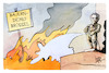 Cartoon: Bauernprotest in Brüssel (small) by Kostas Koufogiorgos tagged karikatur,koufogiorgos,bauernprotest,brüssel,belgien,menneken,pis,feuer,brunnen