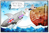 Cartoon: Brexit (small) by Kostas Koufogiorgos tagged koufogiorgos,illustration,cartoon,brexit,karikatur,eu,hai,may,unterschrift,uk,europa,austritt