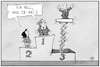 Cartoon: BTW-Umfrage (small) by Kostas Koufogiorgos tagged karikatur,koufogiorgos,illustration,cartoon,btw,umfrage,treppchen,sieger,scholz,baerbock,laschet,höhenflug
