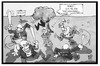 Cartoon: Bürgerwehr Arnsdorf (small) by Kostas Koufogiorgos tagged karikatur,koufogiorgos,illustration,cartoon,buergerwehr,arnsdorf,primitive,asylbewerber,polizei,selbstjustiz,marterpfahl,rechtsextremismus