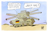 Cartoon: Bundeswehr (small) by Kostas Koufogiorgos tagged karikatur,koufogiorgos,bundeswehr,ukraine,militär,nato,kriegstüchtig,kanone