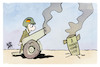 Cartoon: Bundeswehr (small) by Kostas Koufogiorgos tagged karikatur,koufogiorgos,bundeswehr,sondervermögen,kanone,fehlzündung