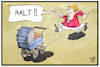 Cartoon: CDU-Jugend (small) by Kostas Koufogiorgos tagged karikatur,koufogiorgos,illustration,cartoon,cdu,jugend,kind,kinderwagen,merkel,verjüngung,partei,politik,nachwuchs