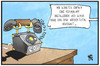 Cartoon: CDU-Reform (small) by Kostas Koufogiorgos tagged karikatur,koufogiorgos,illustration,cartoon,cdu,reform,telefon,app,modern,partei,konservativ,verjüngung,angesagt,politik,image