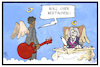 Cartoon: Chuck Berry (small) by Kostas Koufogiorgos tagged karikatur koufogiorgos illustration chuck berry musiker tod himmel paradie beethoven engel kultur legende