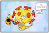 Cartoon: Corona-Ansteckung (small) by Kostas Koufogiorgos tagged karikatur,koufogiorgos,illustration,cartoon,corona,ansteckung,aerosole,virus,übertragung,pandemie,covid